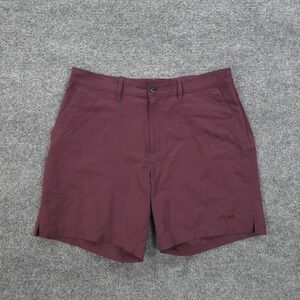 Taylor Stitch X Tracksmith Shorts Mens Medium Red Traverse Performance Hike Run